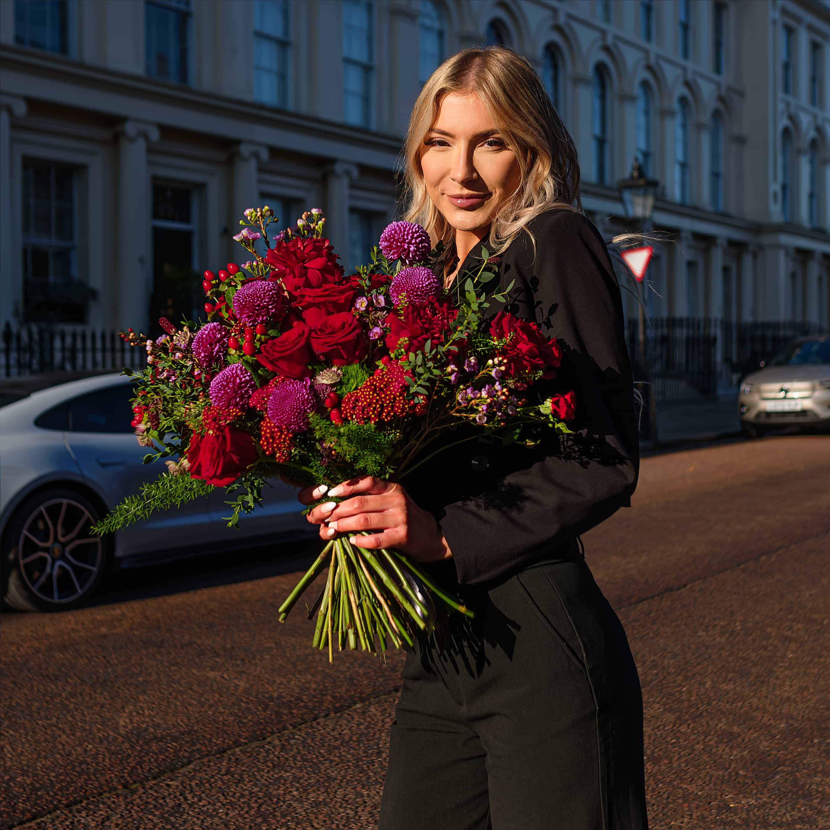 Crimson Lust Fresh Flower Bouquet