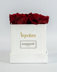 Exclusive Small White Square Matte Rose Box